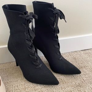 Black sock boots